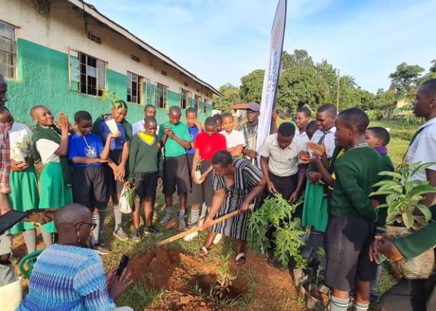 Planting Trees at Ggaba Demonstration School